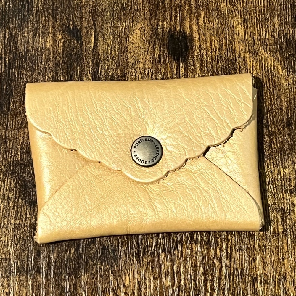 Daisy mini wallet in Champagne from Portland Leather Goods